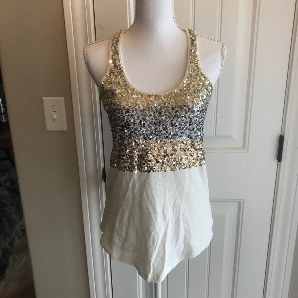 Sequined Racerback Tank - Picture 2 of 5